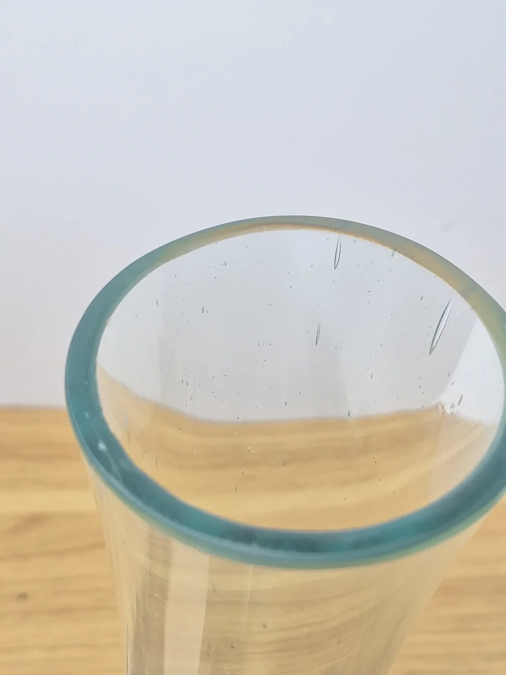 ​Molten Glass on Driftwood Vase Hand Blown Coastal Art Piece